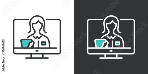 シンプルなWEB診療のアイコン