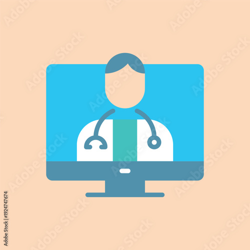 シンプルなWEB診療のアイコン