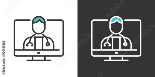 シンプルなWEB診療のアイコン