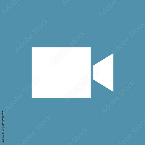 シンプルなビデオカメラのベクターアイコン