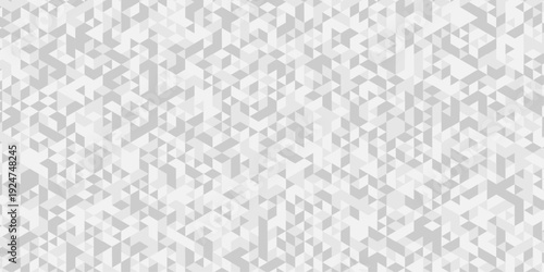 Abstract low polygon paper cubic white, gray wallpaper design. vector transparent polygon reangle square pattern. geometric wall tile metal cube triangle background.
