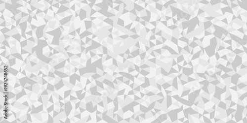 Abstract low polygon paper cubic white, gray wallpaper design. vector transparent polygon reangle square pattern. geometric wall tile metal cube triangle background.