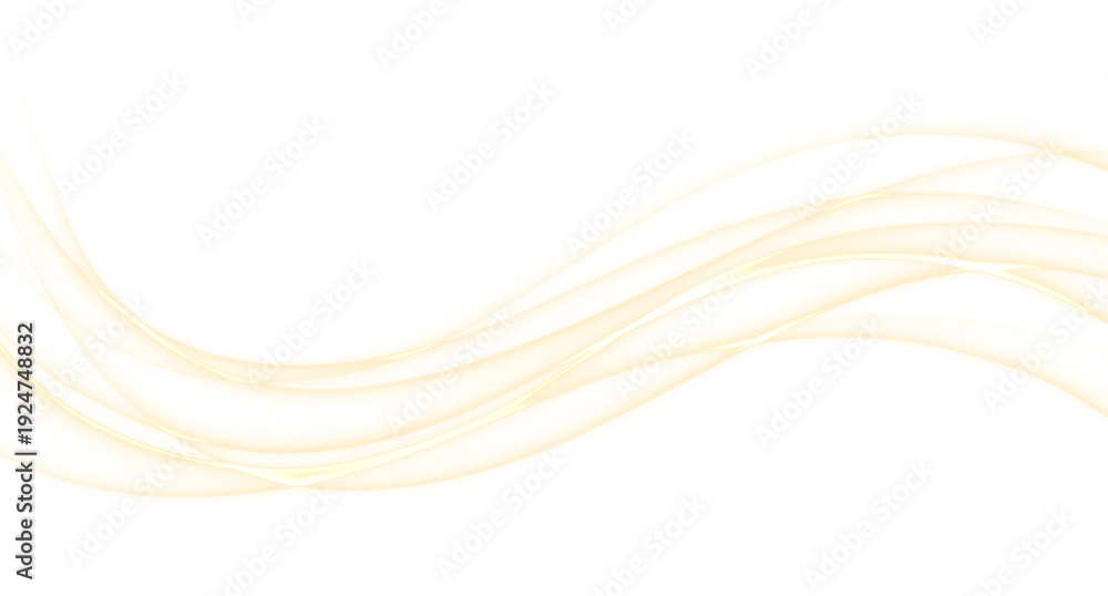 Obraz premium Horizontal Golden Shimmer Wave for Wedding and Invitation Design Asset
