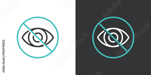 シンプルな目のベクターアイコン