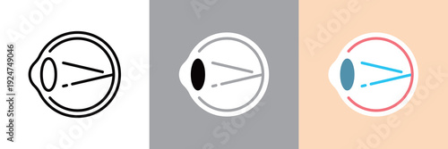 シンプルな目のベクターアイコン