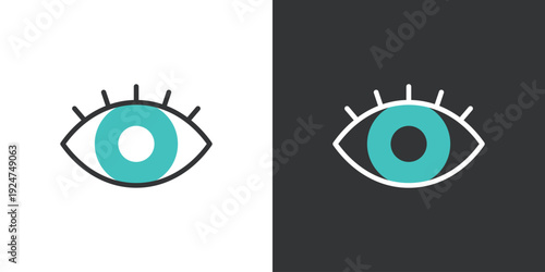 シンプルな目のベクターアイコン