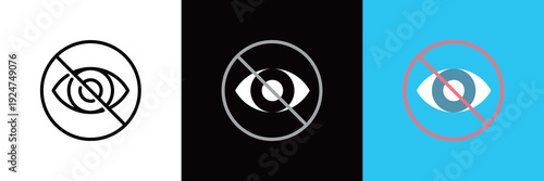 シンプルな目のベクターアイコン