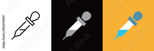 スポイトのベクターアイコン