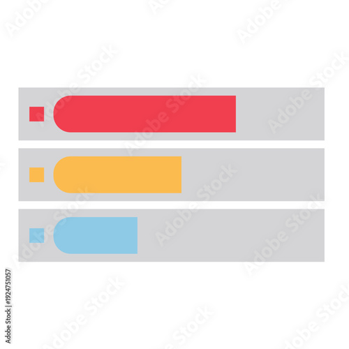 Minimal numeric timeline scale representing measurement range, financial data analysis, and business performance evaluation in modern vector illustration style.
