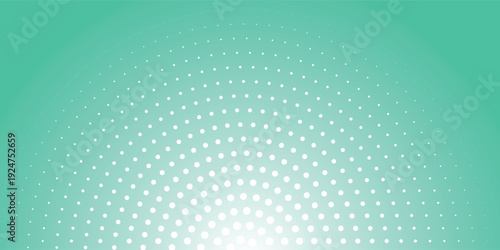 Professional light green technology background with minimalist circular halftone gradient eps10