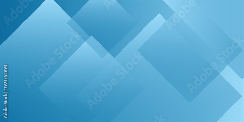 Abstract white background with blue transparent geometric square layers eps10