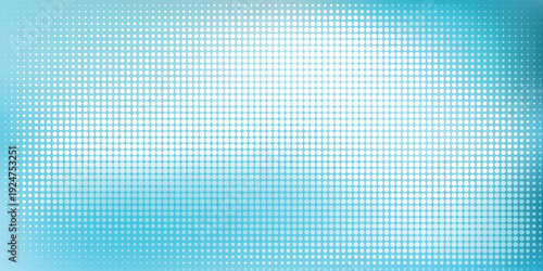 Modern turquoise digital backdrop with vibrant radial halftone gradient eps10