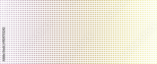 Abstract purple and yellow Halftone Dot Pattern Background Gradient. vector illustration