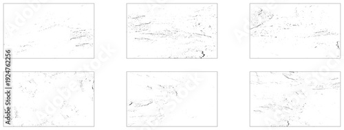 Collection of 6 grunge dust and noise texture background.