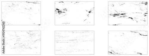 Collection of 6 grunge dust and noise texture background.