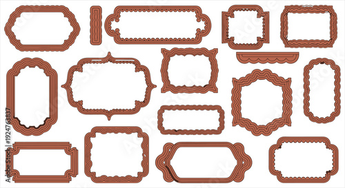 Decorative Frame and Banner Elements Collection – Elegant Vintage and Modern Design Set