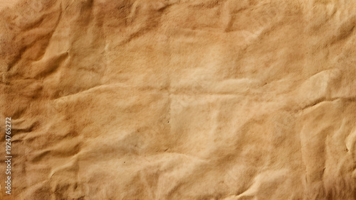 Vintage Crumpled Paper Texture Background With Old Creases