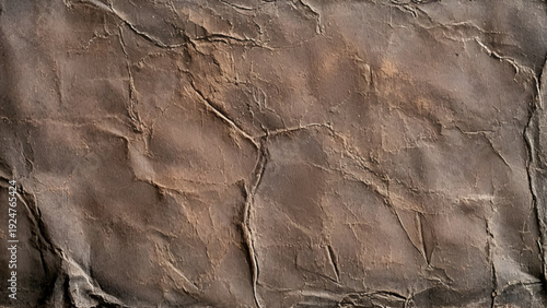 Vintage Crumpled Paper Texture Background With Old Creases. A close-up view of a old vintage paper texture 