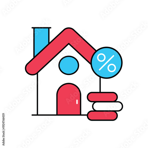 Loan icon clean and modern vector illustration