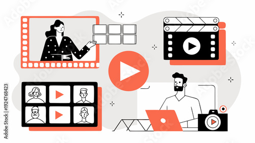 Visual storytelling film production video editing and online content creation