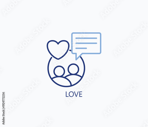 Love Icon Or Logo Isolated Vector Illustration