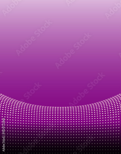 Bild auf Leinwand Modern magenta purple gradient background with halftone dotted wave