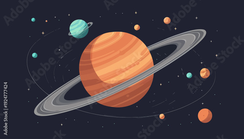 planet and space vector