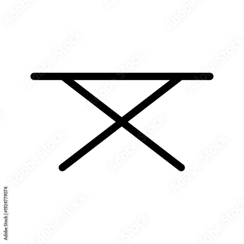 Practical Ironing Board icon set for laundry, home chores, and household appliance design