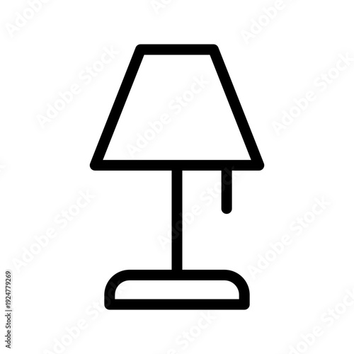 Versatile Table or Desk Lamp icon set for workspace lighting and home decor design