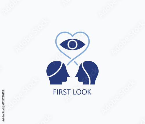 First Look Icon Or Logo Isolated Vector Illustration