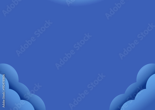 A digital illustration of blue clouds suitable for web design or backgrounds.