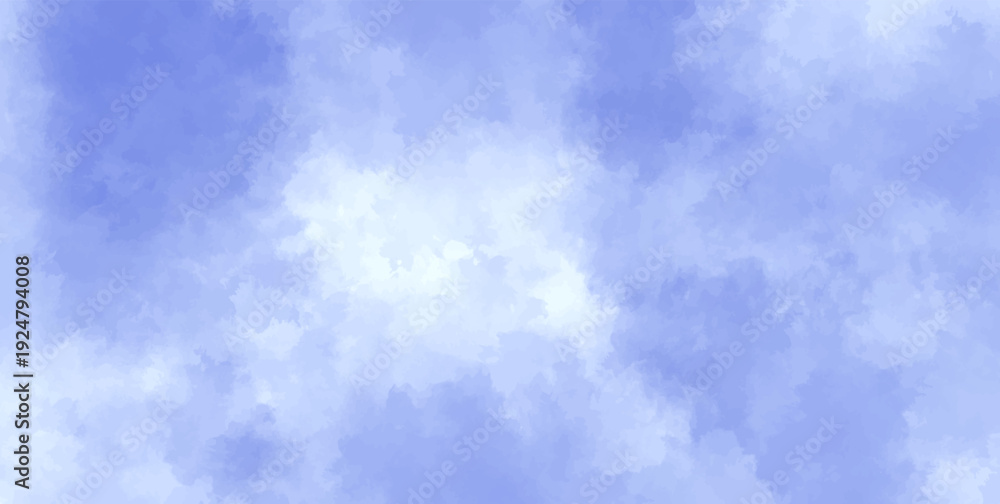 Obraz premium Deep Blue Cloud Texture Background with Dramatic Sky Gradient Abstract Wallpaper.