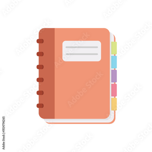 Note book vector illustration on a white background