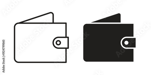 Wallet icon. linear style sign for mobile concept and website ui design