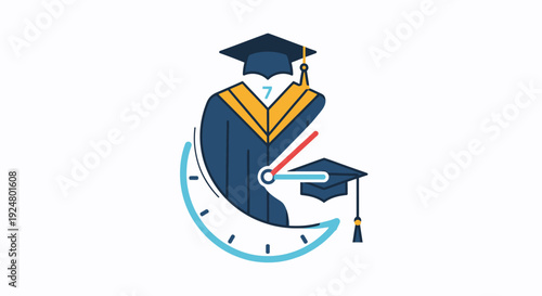 Graduation Cap and Book.