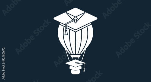 Graduation Cap Hot Air Balloon.