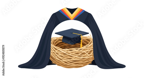Graduation Gown and Cap.