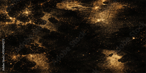 Vintage dark grunge wall background with a textured brown and orange flame pattern featuring red fire smoke and copy space