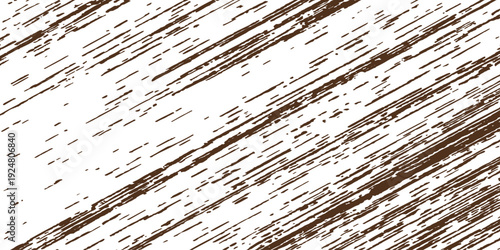 A closeup of a rough brown natural wood texture featuring an old grunge pattern on a weathered wooden wall surface with a light organic design