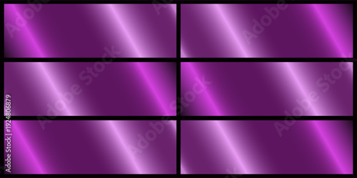 Gradients collection purple violet mauve plum large set of metallic palette templates.