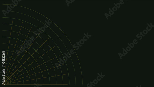 Art Deco inspired geometric pattern with golden lines on dark background, abstract design, 1920s luxury style