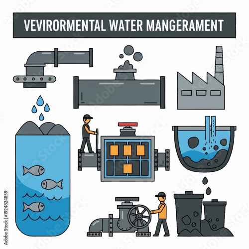 Environmental Water Management System with Treatment Processes.
