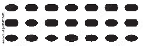 ramadan kareem frame. Set of islamic shape design. blank islamic shape template vector. Horizontal frames and borders