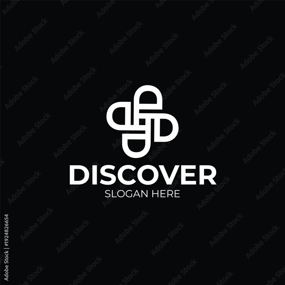 Obraz premium Minimal D Letter Logo.