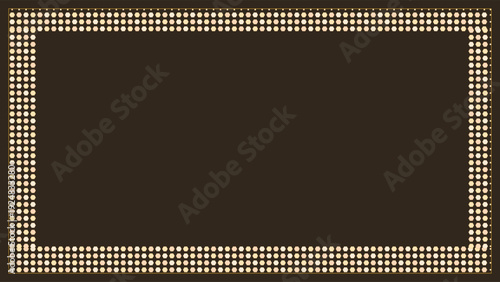 Art Deco inspired 1920s geometric pattern with luxurious gold dots on a sleek black background, elegant design