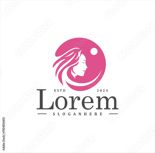 Beauty Woman Logo Design for salon, makeover, hair stylist, haidresser