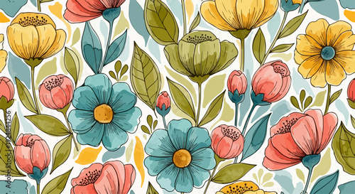 Elegant spring florals painted in tender strokes