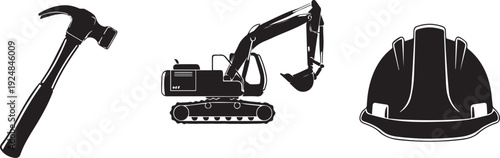 set of black and white icons for web