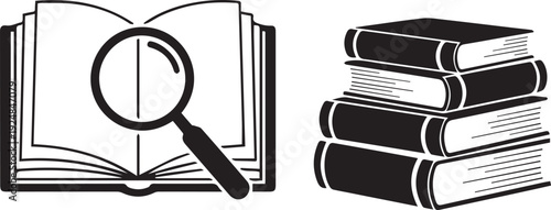 set of black and white icons for web