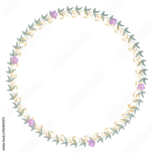 Hand drawn floral frames with flowers. Wreath. Elegant logo template. Vector illustration for labels, branding business identity, wedding invitation